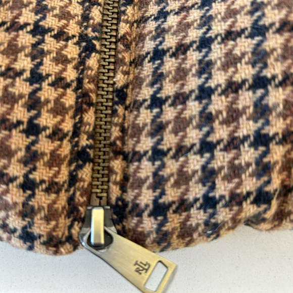 Ralph Lauren Navy and Brown Houndstooth Coat - Picture 5 of 12